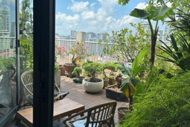 Bán nhanh căn Penthouse Sky Garden 1. DT 325m2 Thiết kế 2 sân- 3 phòng-3wc- View toàn cảnh- Giá chỉ 16.5 Tỷ