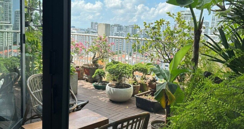 Bán nhanh căn Penthouse Sky Garden 1. DT 325m2 Thiết kế 2 sân- 3 phòng-3wc- View toàn cảnh- Giá chỉ 16.5 Tỷ