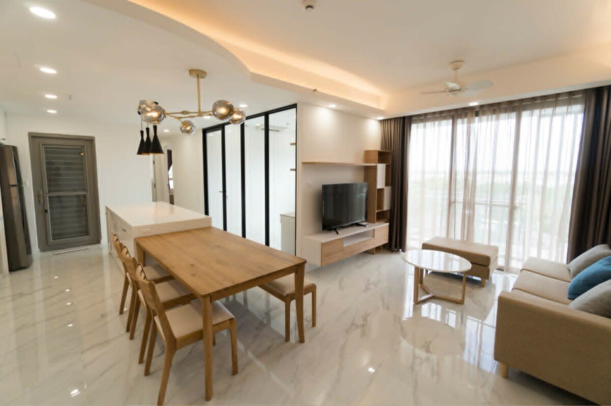 cho thue can ho hung phuc 3 phong 6 - Cho thuê căn hộ Happy Residence ( Hưng Phúc). DT 98m2 Nội thất đầy đủ như hình-3 Phòng-2wc- Giá thuê 27 Triệu/Tháng
