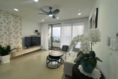 Cho thuê căn hộ Nam Khang. DT 124m2 Nhà đẹp- thiết kế 3 Phòng ngủ-2wc- Nội thất mới- Giá 25 Triệu/Tháng