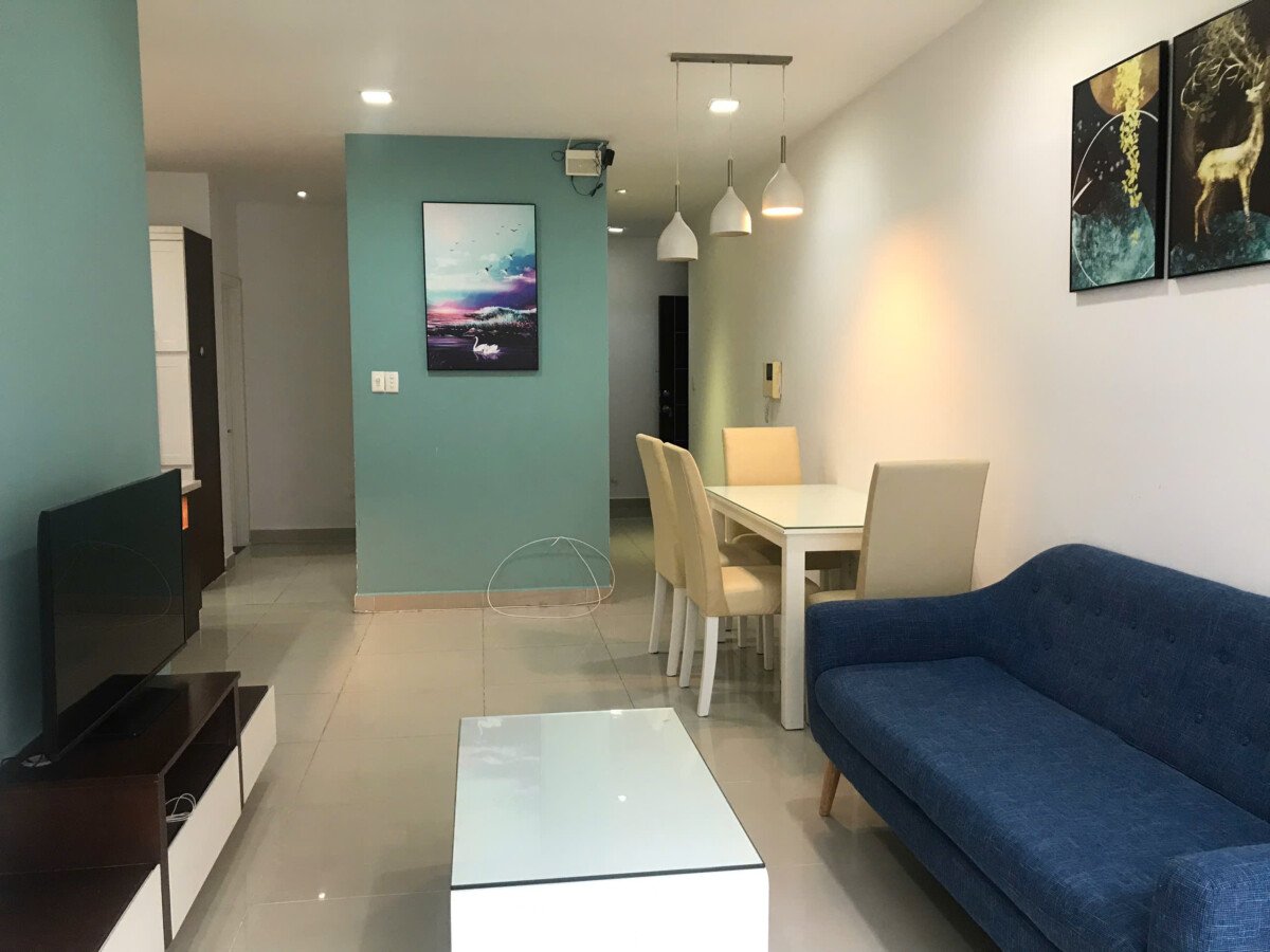 cho thue sky 3 nha dep gia re - Cần cho thuê căn hộ Sky Garden 3. DT 68m2 Thiết kế 2 Phòng ngủ-2wc- Nhà đẹp lầu trung Giá 14 Triệu/Tháng