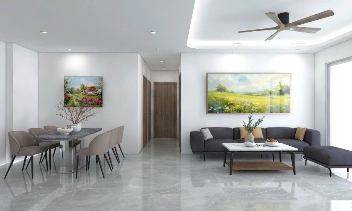 phong khach can ho can cho thue - Cho thuê căn hộ 03pn, chung cư Green Valley, giá 35tr/tháng, nhà đẹp, nội thất mới 100%.