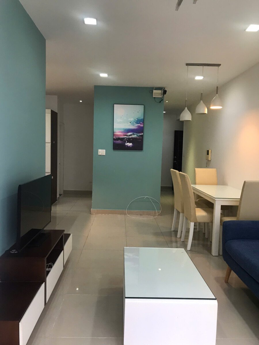 phong khach - Cần cho thuê căn hộ Sky Garden 3. DT 68m2 Thiết kế 2 Phòng ngủ-2wc- Nhà đẹp lầu trung Giá 14 Triệu/Tháng