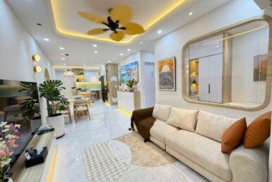 Cho thuê căn hộ đẹp tại Sky Garden 3. DT 74m2 Thiết kế 3 Phòng ngủ-2wc- Nội thất mới- Giá 28 Triệu/Tháng