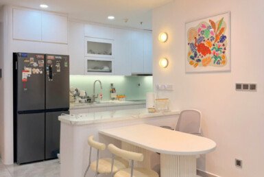 Cho thuê căn hộ 02pn, chung cư The Peak Midtown, giá 32tr/tháng, nhà đẹp, đầy đủ nội thất.
