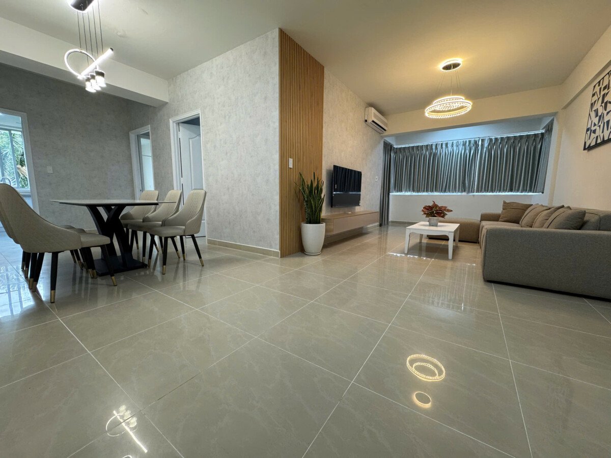 can cho thue can ho my khanh 1 - Cho thuê căn hộ Mỹ Khánh 4. Phú Mỹ Hưng-DT 113m2 Thiết kế 3 Phòng ngủ-2wc- nội thất mới- Giá thuê 31 Triệu/Tháng
