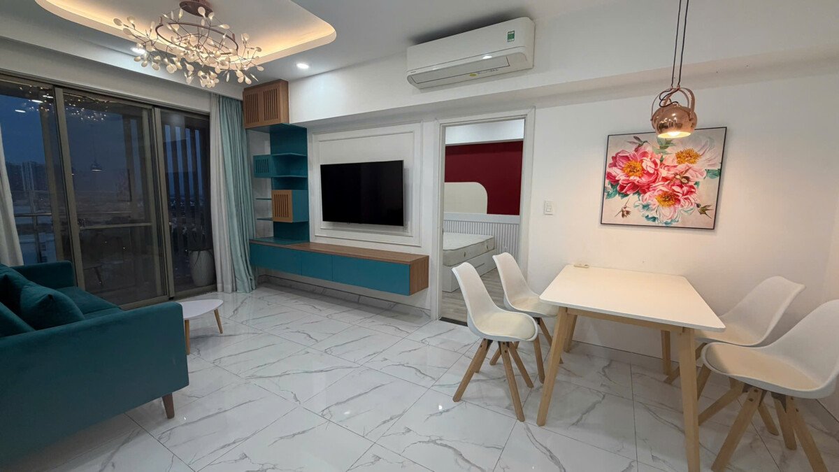 cho thue can ho hung phuc 6 - Cho thuê căn hộ Hưng Phúc Happy Residence. DT 78m2 Lầu cao-2 Phòng-2wc- Nội thất như hình- Giá 20 Triệu/Tháng