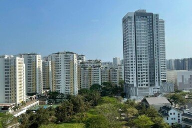 Cho thuê căn hộ Sky Garden 3. DT 56m2 Nhà đẹp- View hồ bơi- 2 Phòng ngủ-1wc- Giá 13 Triệu/Tháng