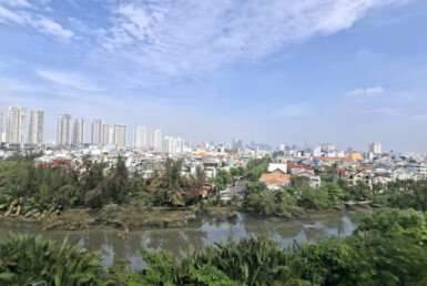Cho thuê căn hộ Sky Garden 3. DT 56m2 Thiết kế 1 Phòng ngủ-1wc- View sông rất đẹp- Giá thuê 14 Triệu/Tháng