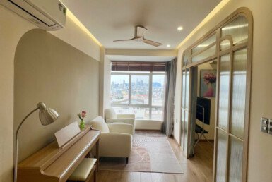 Cho thuê căn hộ Sky Garden 3. Nhà đẹp View quận 1- DT 56m2 Thiết kế 1 Phòng ngủ-1wc- Giá thuê 19 Triệu/Tháng