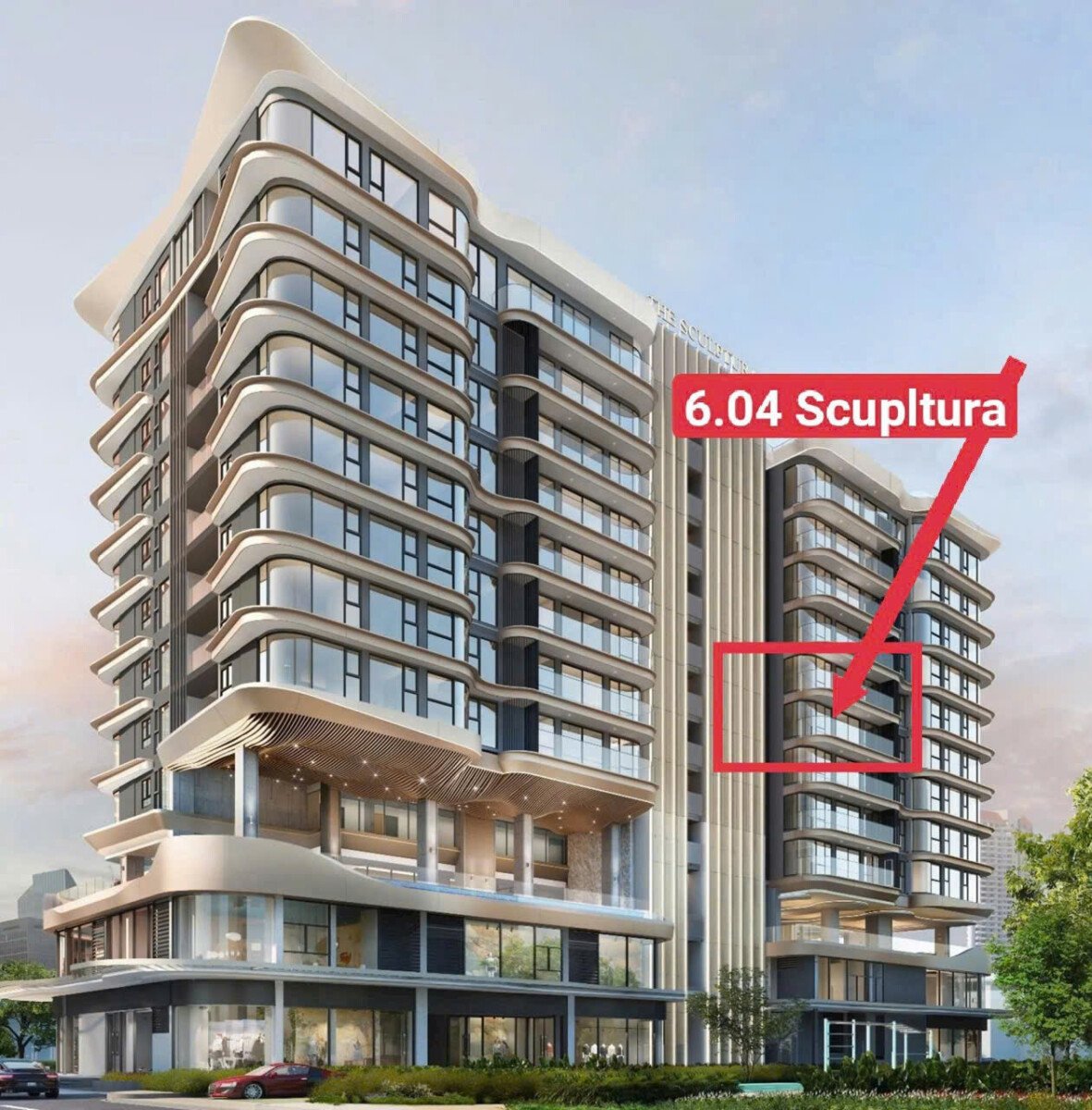 hinh anh vi tri can ho ban - Giá mua bán căn hộ 3pn tầng 6 chung cư The Sulptura phường Tân Hưng T8/2026