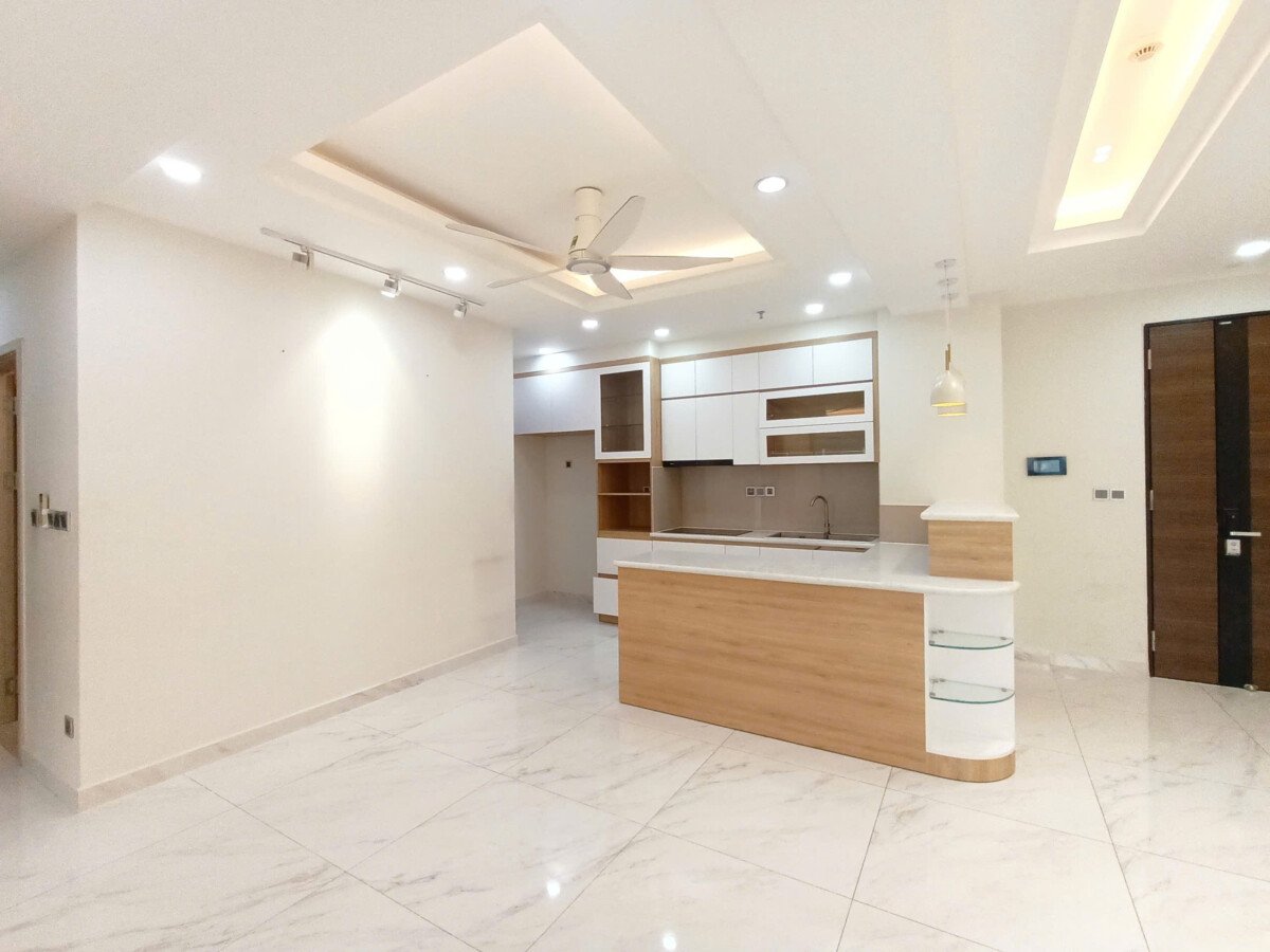 khong gian bep rong rai 9 - Giá cho thuê căn hộ 3pn chung cư Midtown phường Tân Mỹ T7/2026