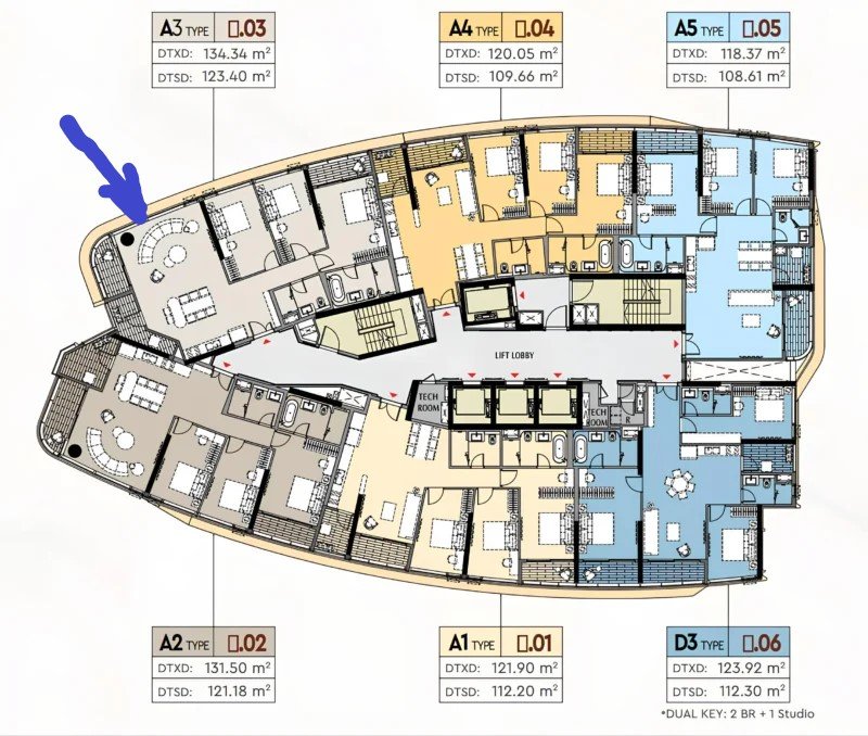 mat bang regency - Giá mua bán căn hộ 3pn số 03 chung cư The Regency phường Tân Mỹ T8/2026