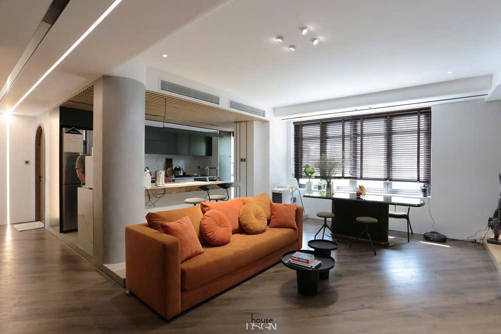 phong khach can ho 1 - Giá mua bán căn hộ sân vườn The Panorama phường Tân Hưng T7/2026