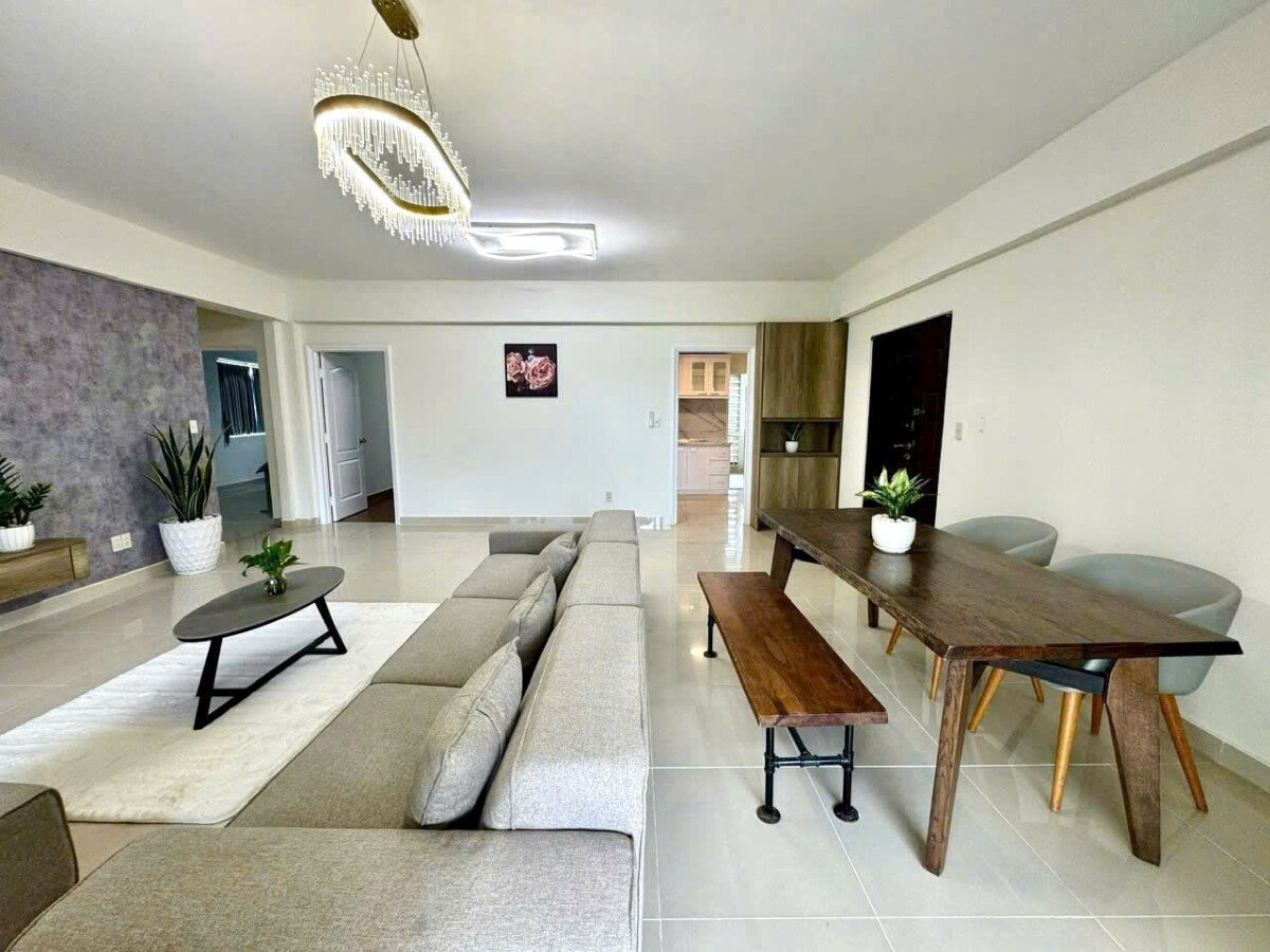 phong khach can ho cho thue 10 - Giá cho thuê căn hộ 3pn chung cư Mỹ Phát phường Tân Hưng T7/2026