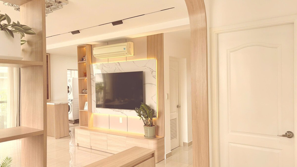 phong khach can ho cho thue 15 - Giá cho thuê căn hộ Duplex 3pn tòa M chung cư Star Hill phường Tân Mỹ T8/2026