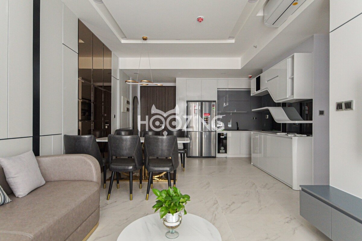 phong khach can ho cho thue 2 1 - Cho thuê căn hộ chung cư Midtown The Signature ,02pn, giá 28tr/tháng, nội thất đầy đủ.