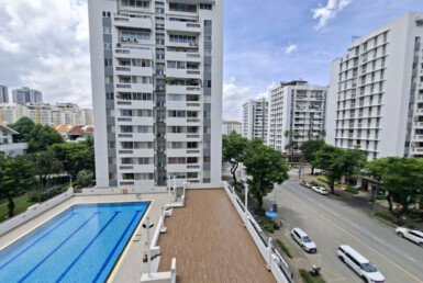 Cho thuê căn hộ Mỹ Khánh 3. DT 118m2- 3 Phòng ngủ-2wc- View hồ bơi- Nội thất như hình- Giá 25 Triệu/Tháng