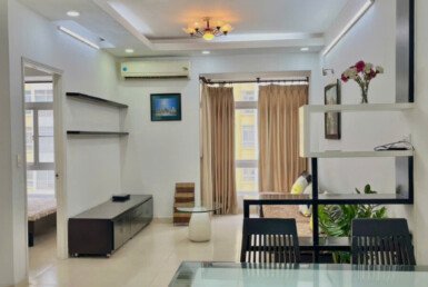 Cho thuê căn hộ Sky Garden 2. DT 81m2 Thiết kế 2 phòng-2wc- Nội thất như hình- Giá 16 Triệu/Tháng