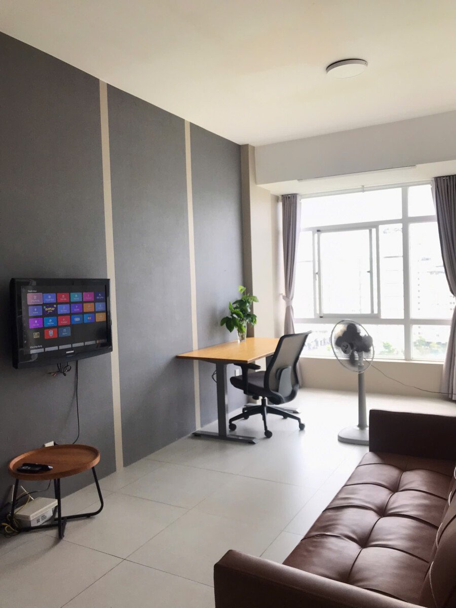 cho thue can ho sky garden 3 1 2 - Cho thuê căn hộ Sky Garden 3. DT 56m2 Thiết kế 2 Phòng-1wc View hồ bơi thoáng- Giá 13 Triệu/Tháng
