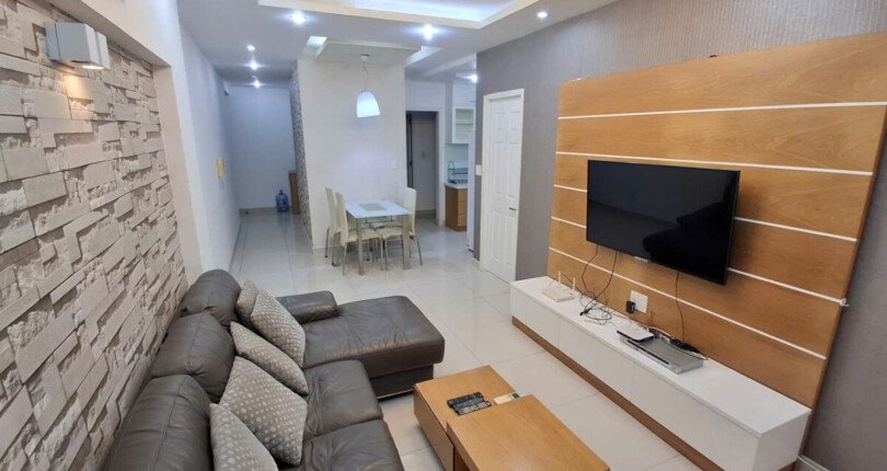 Cho thuê căn hộ Sky Garden 3. DT 68m2 Thiết kế 2 Phòng-2wc- Nhà đầy đủ nội thất- Giá 14 Triệu/Tháng