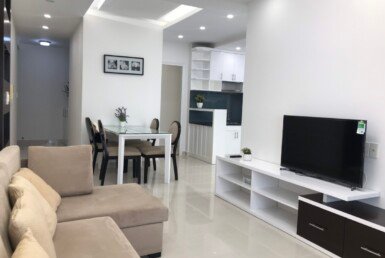 Cho thuê căn hộ Sky Garden 3. DT 68m2 Thiết kế 2 Phòng ngủ-2wc- Nội thất đầy đủ- Lầu cao- Giá 15 Triệu/Tháng