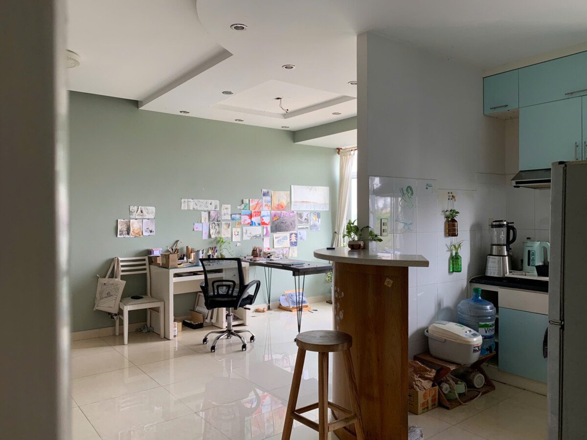 hien trang nha hoan thien noi that moi dep - Giá cho thuê căn hộ 2pn tòa 14B chung cư Sky Garden 3 phường Tân Hưng T8/2026