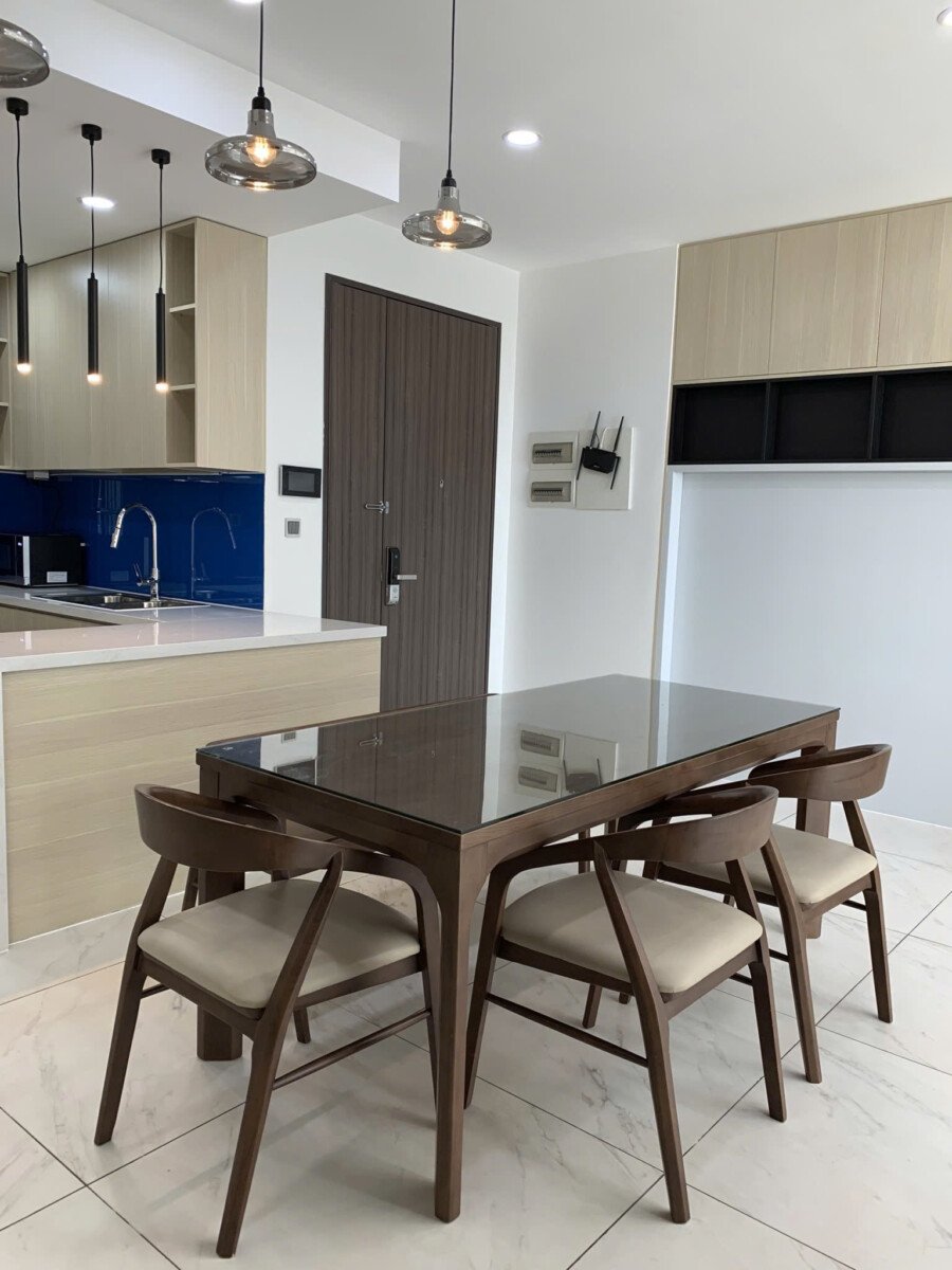 khong gian phong an va bep 1 - Giá cho thuê căn hộ 2pn số 01 tòa D chung cư Midtown m7 phường Tân Mỹ T8/2026
