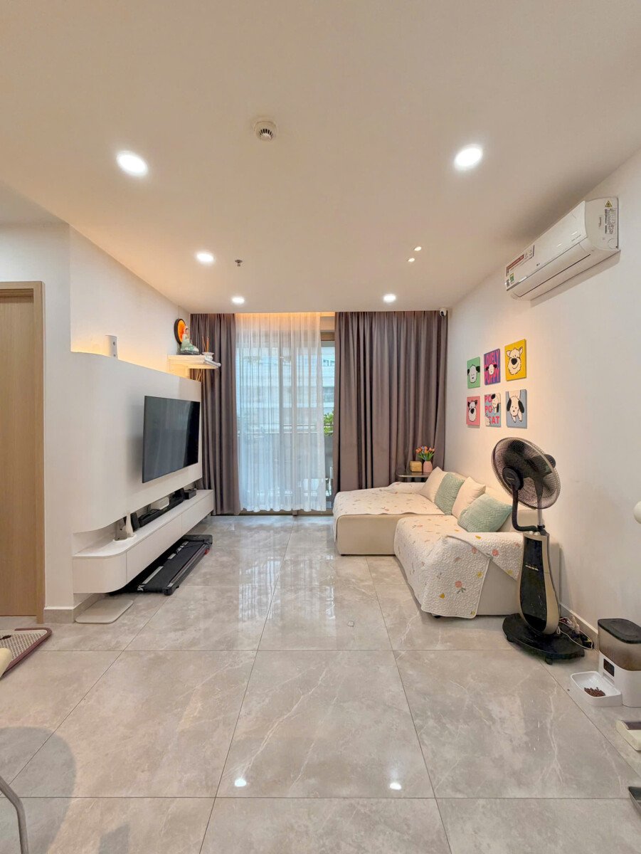 phong khach can ho cho thue 25 - Cho thuê căn hộ 02pn chung cư The Peak Midtown, giá 32tr/tháng, đầy đủ nội thất.