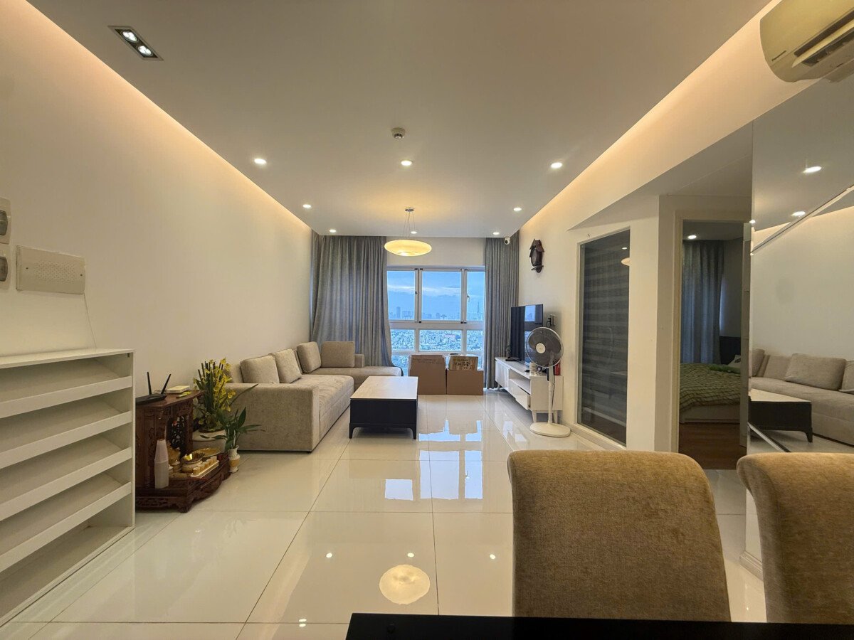 phong khach can ho cho thue rong - Cho thuê căn hộ 03pn, chung cư Happy , giá 30tr/tháng, nhà đẹp, view pháo hoa.