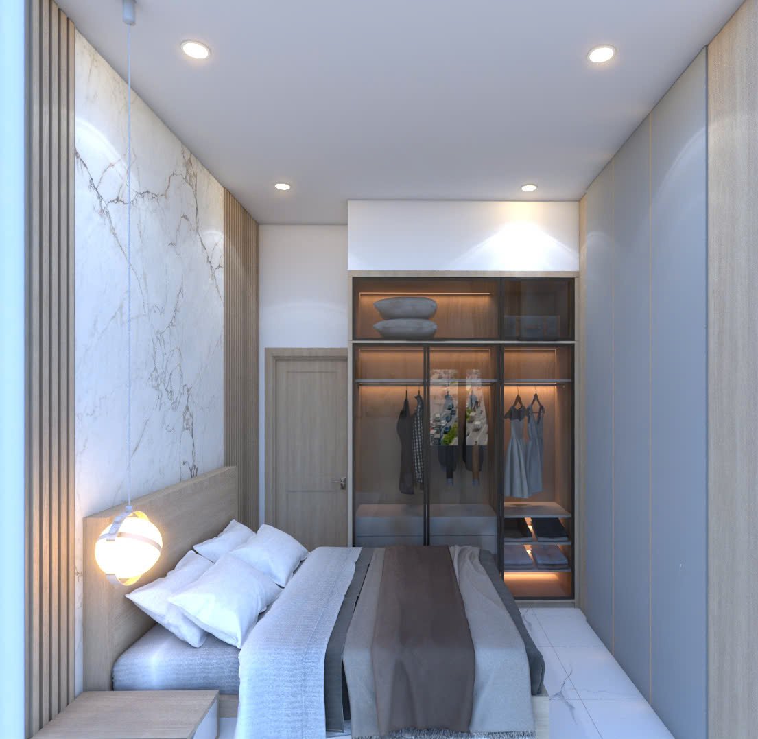 phong ngu can ho cho thue 17 - Cho thuê căn hộ 03pn chung cư Sky Garden 3, giá 27tr/tháng, nhà mới đẹp, đầy đủ nội thất.