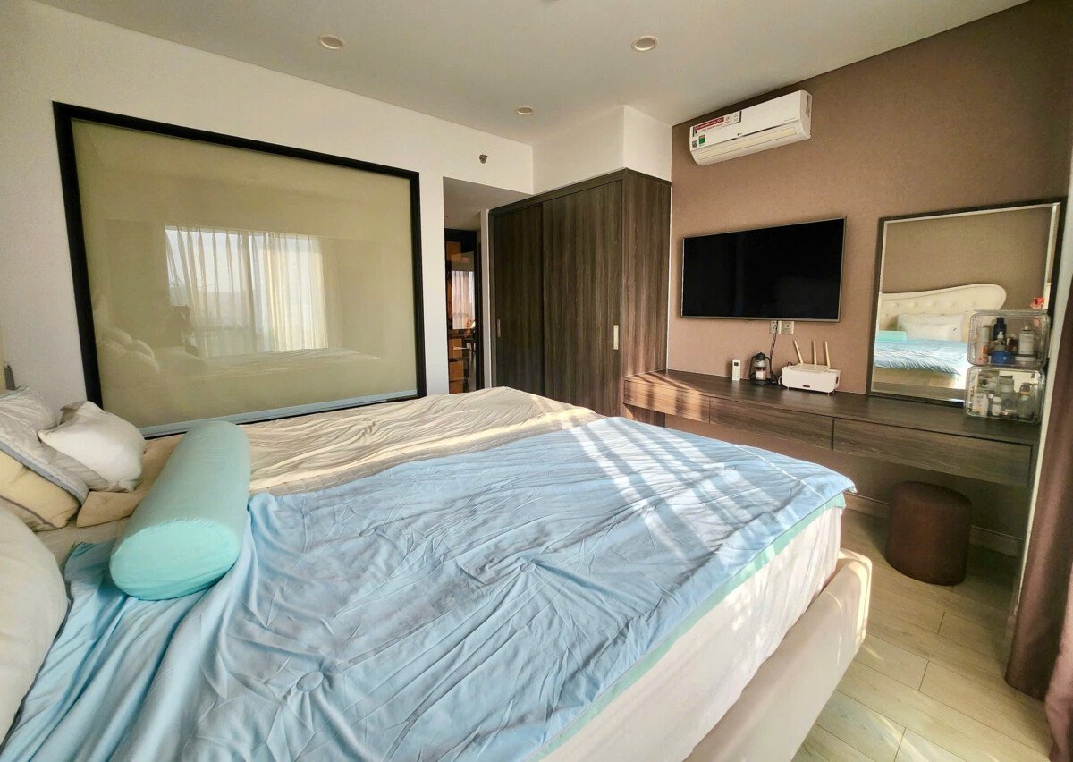 phong ngu can ho cho thue 2 - Cho thuê căn hộ 101m2, chung cư Scenic Valley 1, 02pn, giá 26tr/tháng, đầy đủ nội thất.