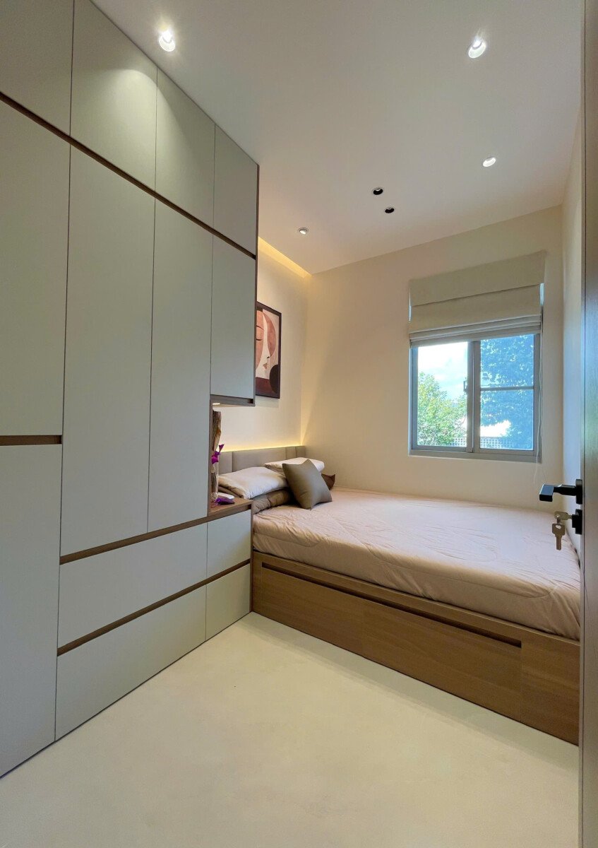 phong ngu nho can ho ban 1 - Bán căn hộ 89m2, chung cư Sky Garden 2, 03pn, nhà đẹp, giá 6.8 tỷ, nội thất đầy đủ.