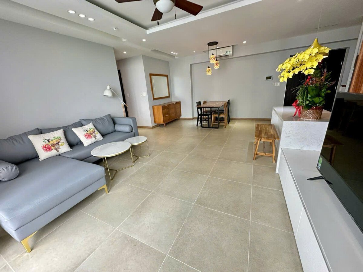 toan canh phong khach can ho cho thue - Cho thuê căn hộ chung cư Green Valley 02PN,89m2, giá 23tr/tháng, đầy đủ nội thất.