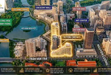Giá mua bán căn hộ 1pn tòa B chung cư Triton Crown phường Tân Mỹ T9/2026