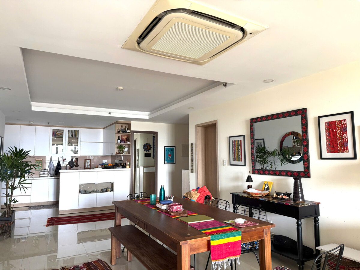 khong gian bep va phong an 2 - Giá mua bán căn hộ 3pn số 05 tòa A chung cư Nam Phúc Le Jardin phường Tân Mỹ T10/2026