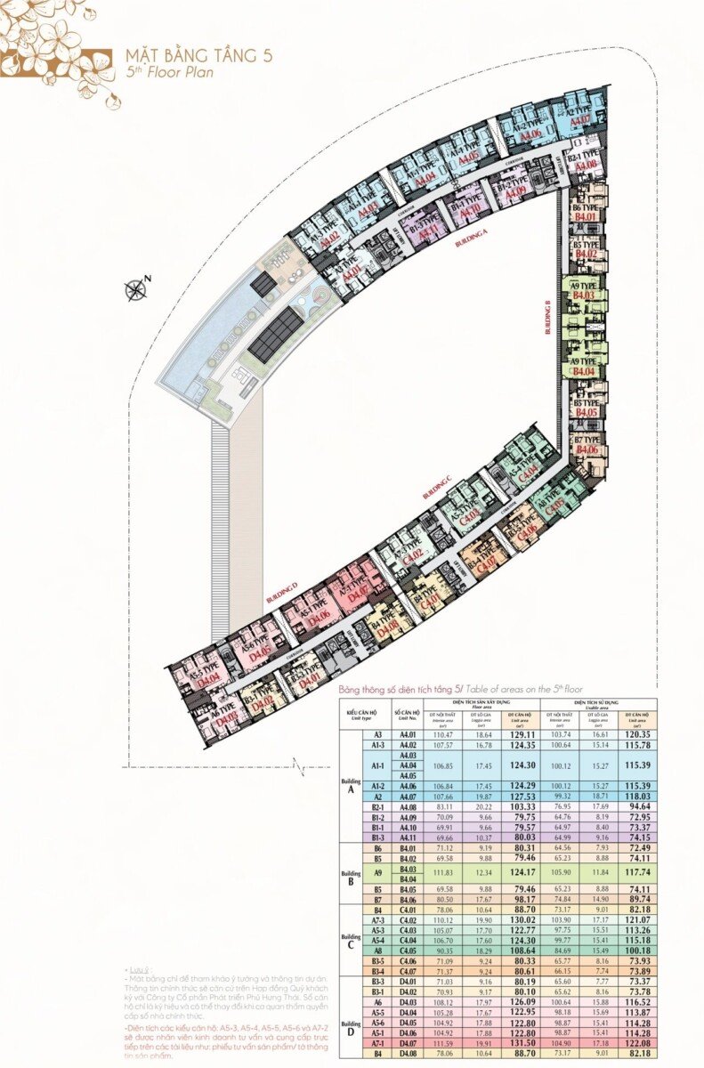 mat bang can ho ban - Giá mua bán căn hộ 3pn tòa B chung cư The Peak phường Tân Mỹ HCM T9/2026