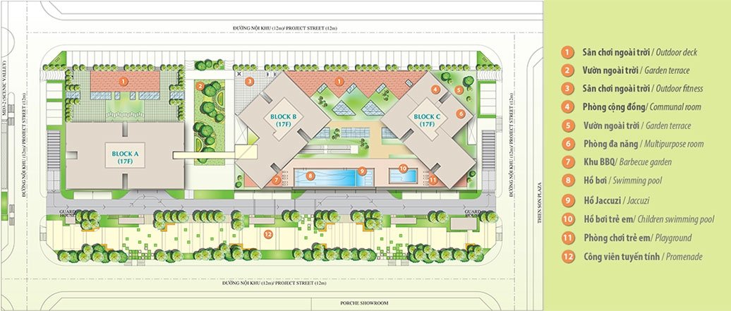 mat bang du an - Cho thuê shop house chung cư Scenic Valley 2, giá 2.200usd/tháng, diện tích 202m2.