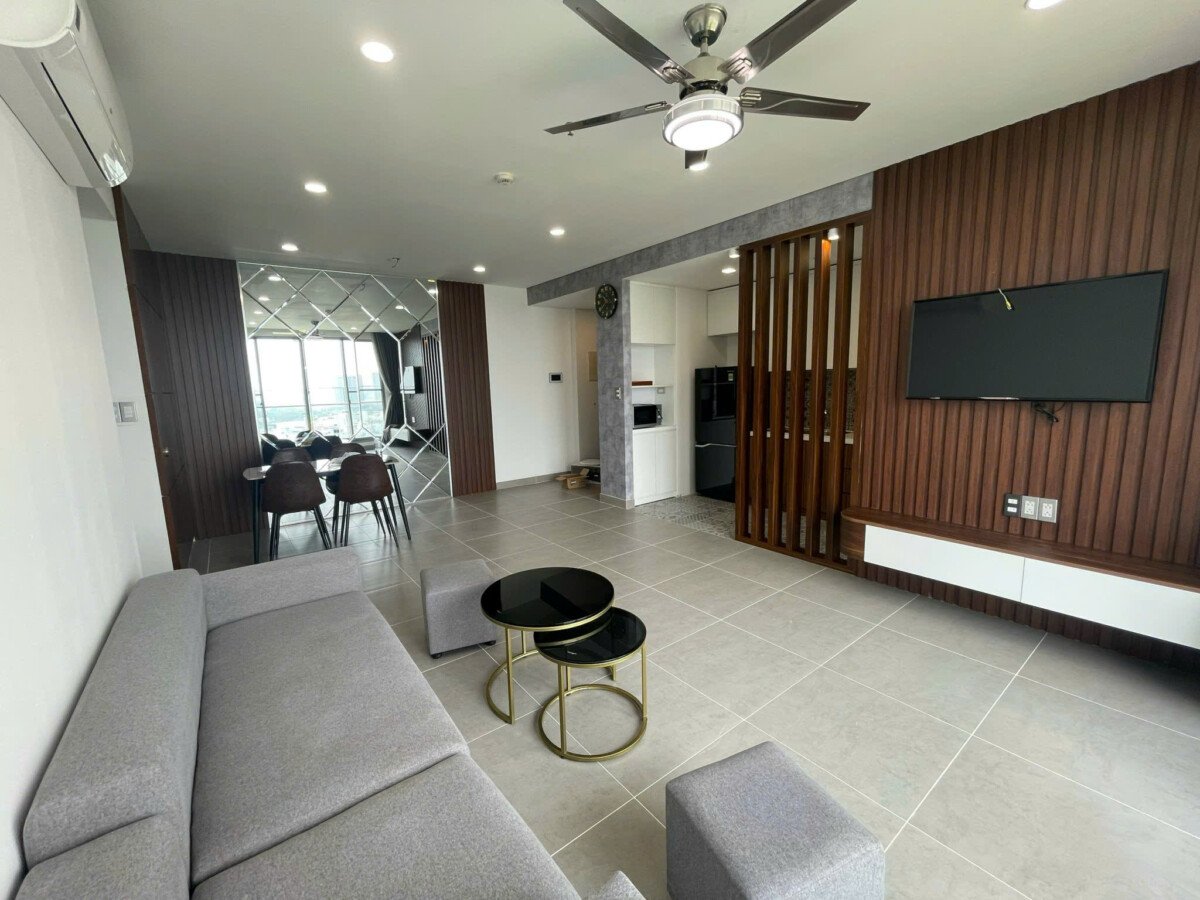 phong khach can ho cho thue 7 - Cho thuê căn hộ 89m2, chung cư green valley , giá 23tr/tháng, xem nhà dễ.
