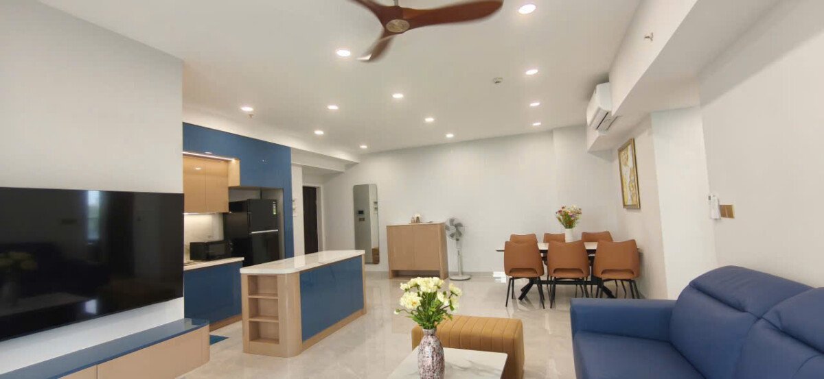 phong khach can ho cho thue nhanh 2 - Cho thuê căn hộ 03pn, chung cư Green Valley, giá 35tr/tháng, nhà mới 100%.