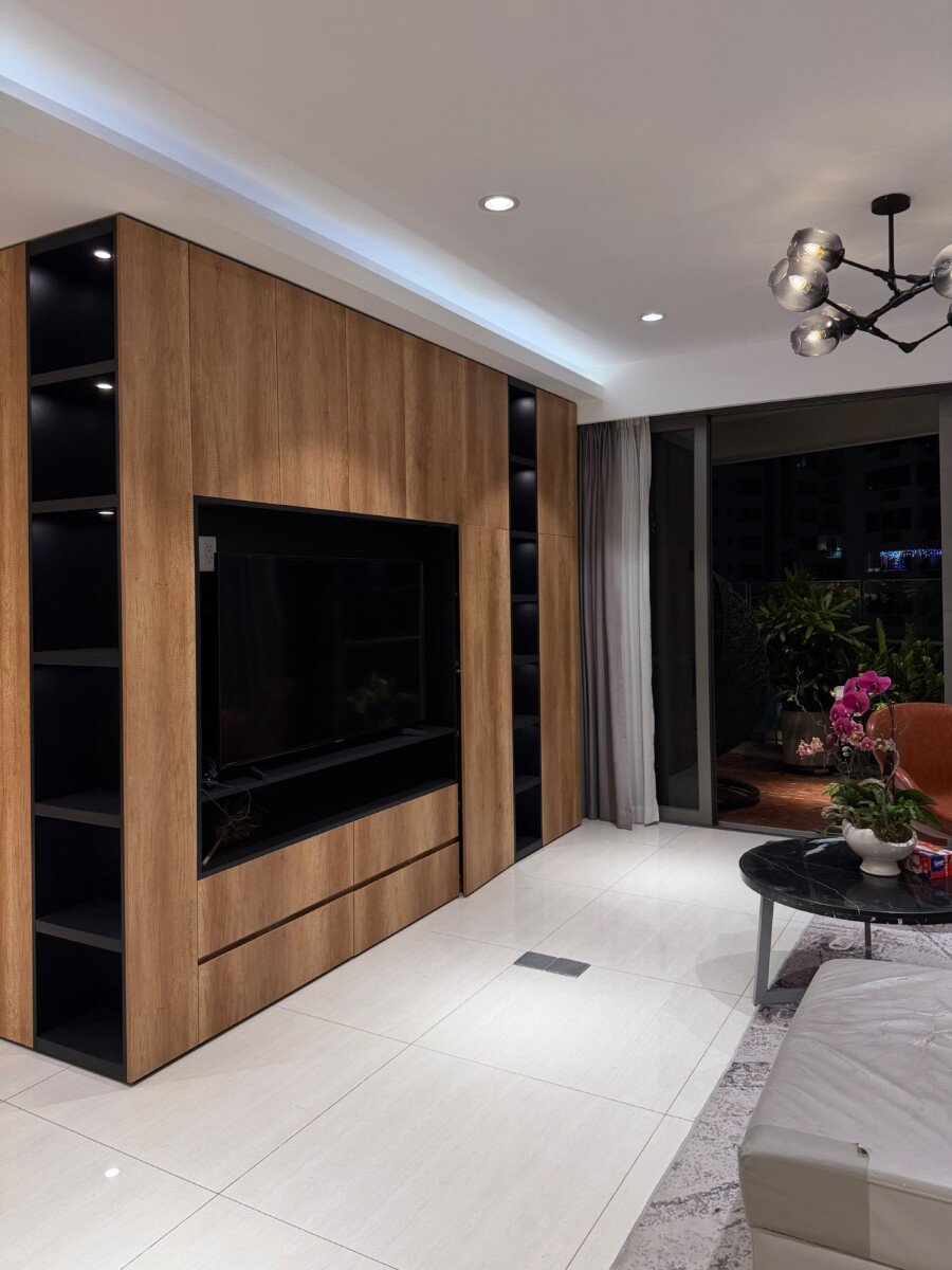 phong khach can - Giá cho thuê căn hộ 3pn tòa A chung cư Riverpark Premier phường Tân Hưng T9/2026