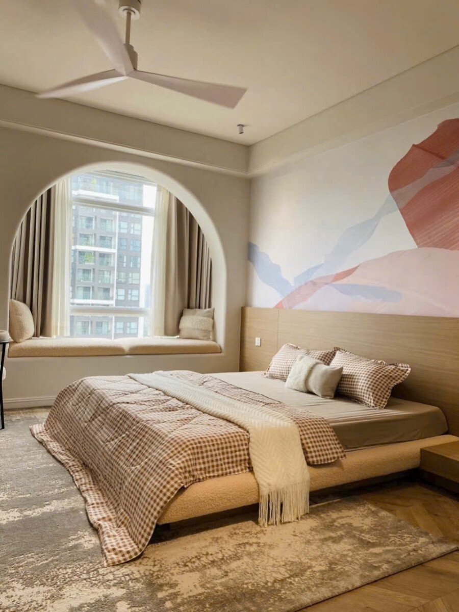 phong ngu nho - Giá mua bán căn hộ 3pn tòa D chung cư Riverside Residence phường Tân Mỹ T9/2026