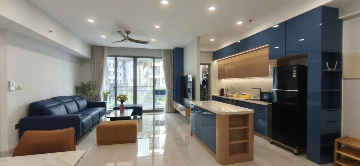 toan phong khach can ho cho thue - Cho thuê căn hộ 03pn, chung cư Green Valley, giá 35tr/tháng, nhà mới 100%.