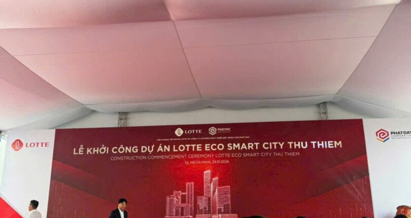 Lễ khởi công Lotte Eco Smart City Thủ Thiêm ngày 23/10/2026