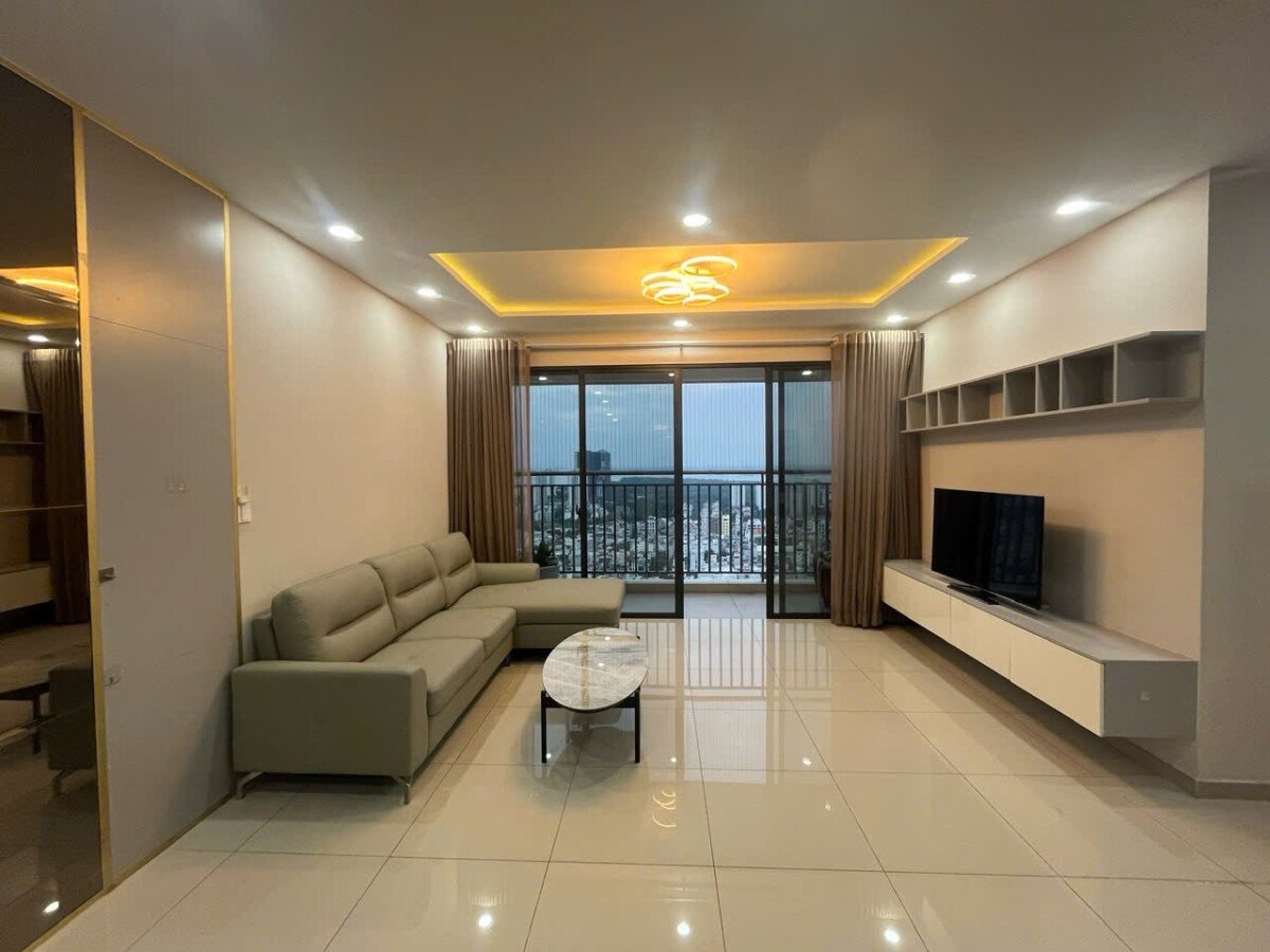 can canh phong khach - Giá cho thuê căn hộ 2pn tầng 27 tòa T6 chung cư The View phường Tân Mỹ T10/2026