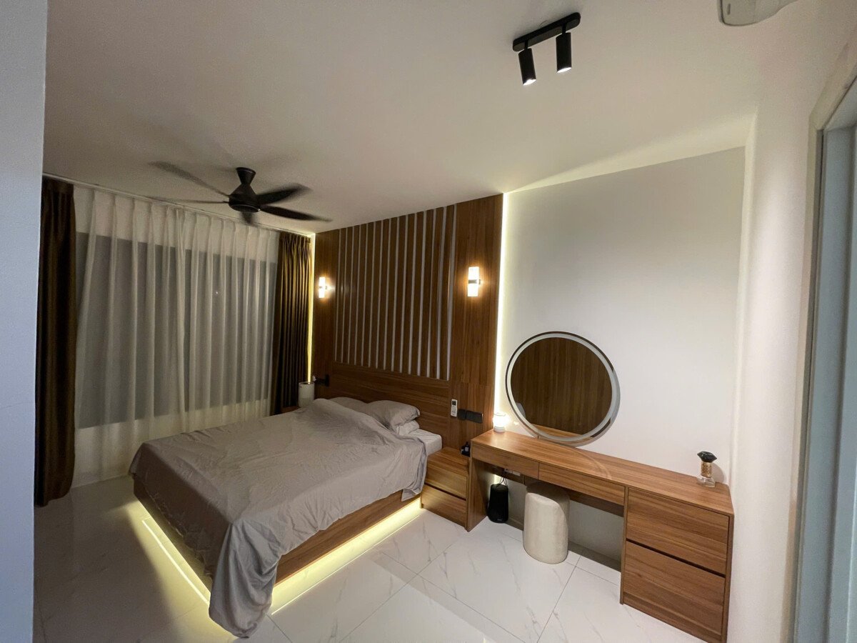 can ho co 2pn hoan thien nhu hinh - Cho thuê căn hộ 2pn tòa T8 chung cư The View phường Tân Mỹ giá 26tr/tháng