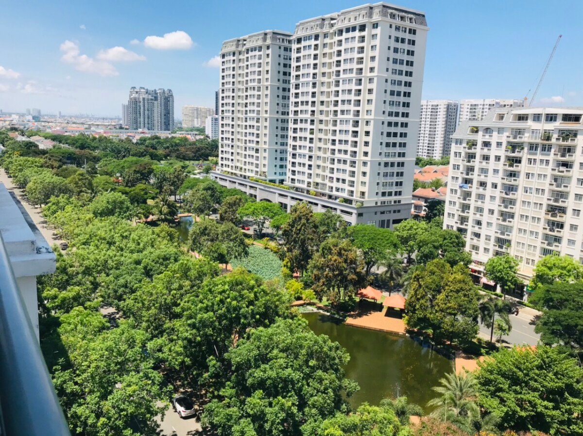 can ho lien ke cong vien 1 - Cho thuê căn hộ 3pn tòa A chung cư Cảnh Viên 1 giá 20tr/tháng