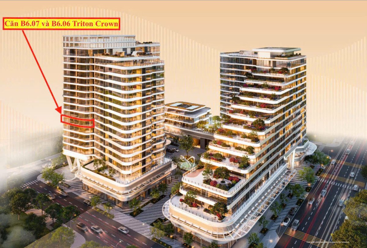can ho tang 7 - Bán cặp căn hộ thông nhau 5pn chung cư Triton Crown giá 51,4 tỷ