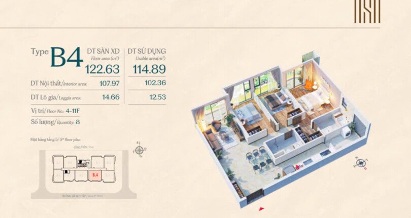 Bán gấp thu hồi giá gốc căn hộ Sulptura 3pn lầu trung, giá 20,8 tỷ