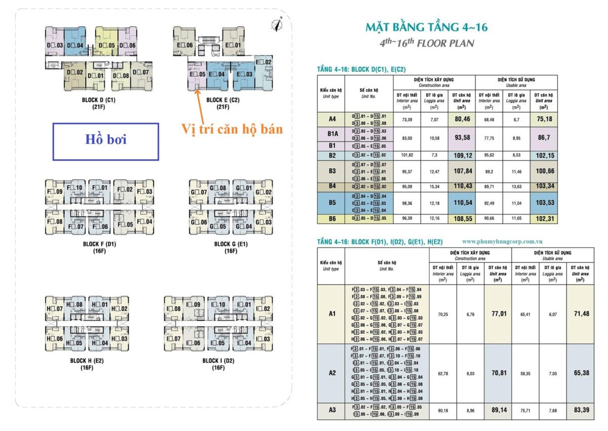 mat bang vi tri can ho ban - Bán gấp căn hộ 3pn tầng 20 tòa E chung cư Scenic Valley 1 phường Tân Mỹ Giâ 7,7 tỷ